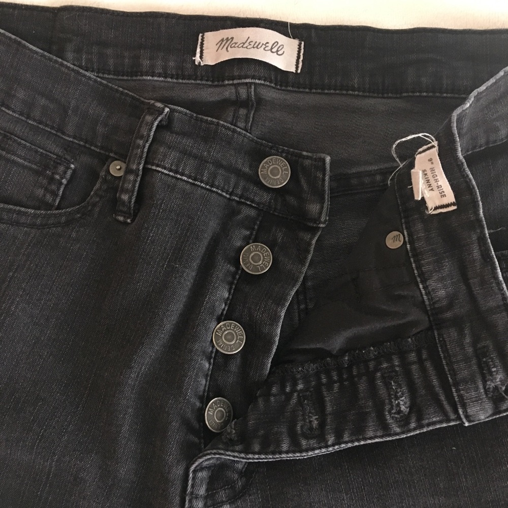 Madewell 9 in high rise skinny jeans